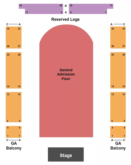 ATMOSPHERE Seating Map Seating Chart