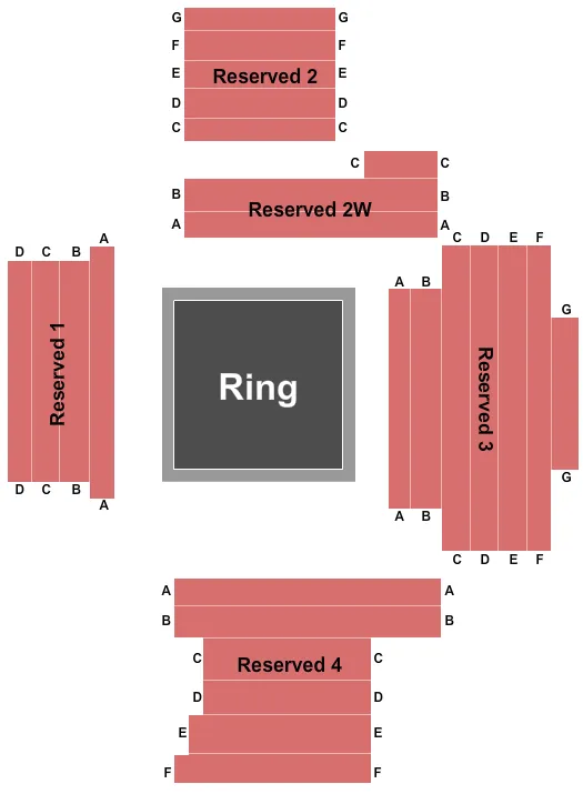 WRESTLING Seating Map Seating Chart