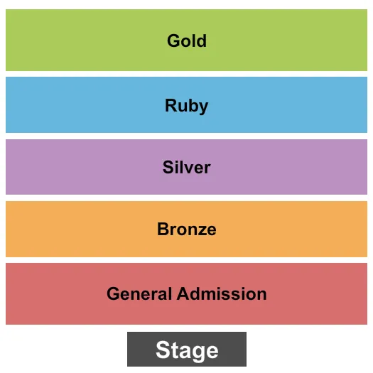END STAGE Seating Map Seating Chart