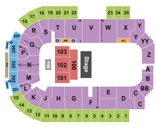 HALF HOUSE 3 Seating Map Seating Chart