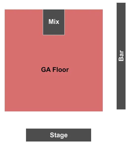 GA FLOOR Seating Map Seating Chart