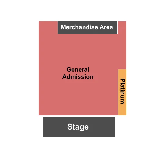 GA PLATINUM Seating Map Seating Chart