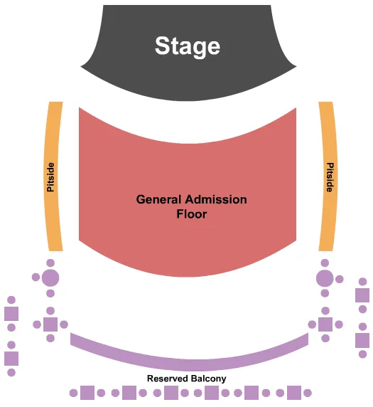 END STAGE Seating Map Seating Chart