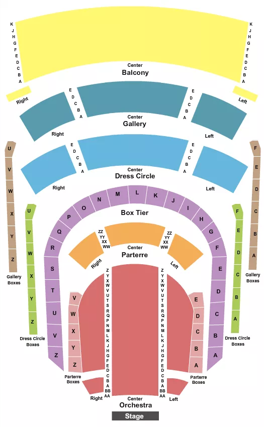 ENDSTAGE Seating Map Seating Chart