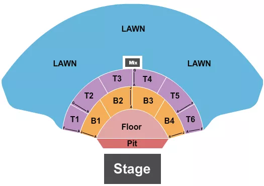 ENDSTAGE PIT W RSVD FLOOR Seating Map Seating Chart