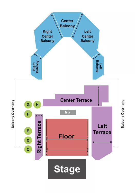 ENDSTAGE RSV Seating Map Seating Chart
