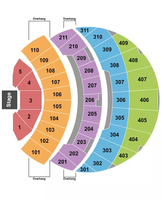 ENDSTAGE 2 Seating Map Seating Chart