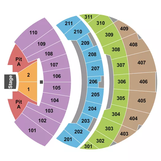 ENDSTAGE 3 Seating Map Seating Chart