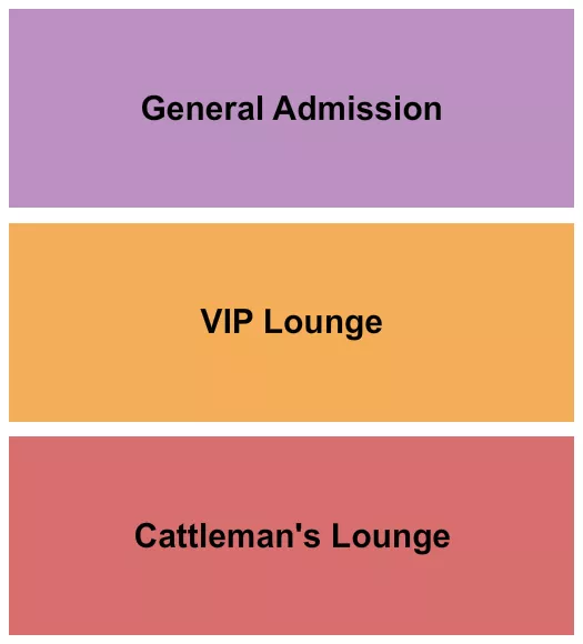FUNNY BONE COMEDY CLUB OMAHA GA VIP CATTLEMAN Seating Map Seating Chart