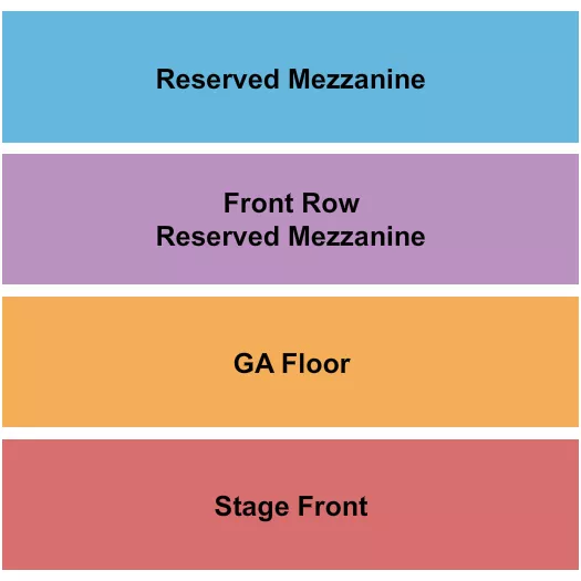 THE STRAND THEATRE RI STAGE GA FLR FR MEZZ MEZZ Seating Map Seating Chart