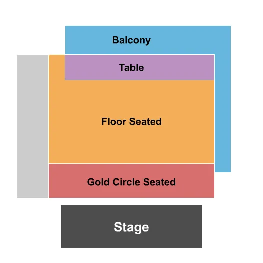 ENDSTAGE GC Seating Map Seating Chart