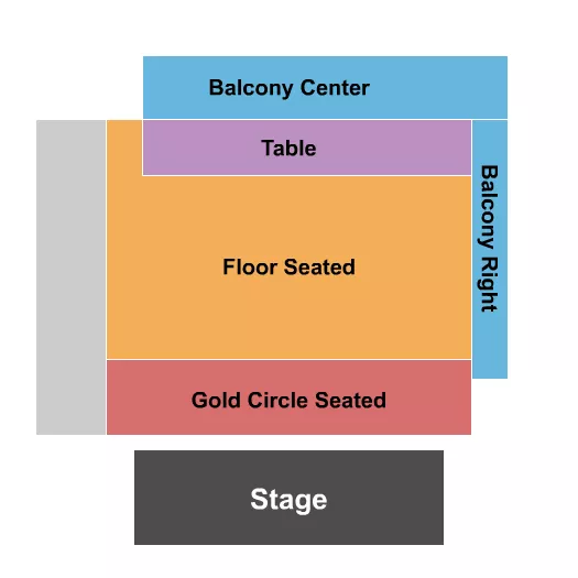 ENDSTAGE GC 2 Seating Map Seating Chart