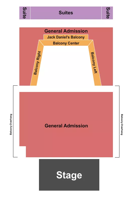 THE SYLVEE WI ENDSTAGE GA FLOOR Seating Map Seating Chart