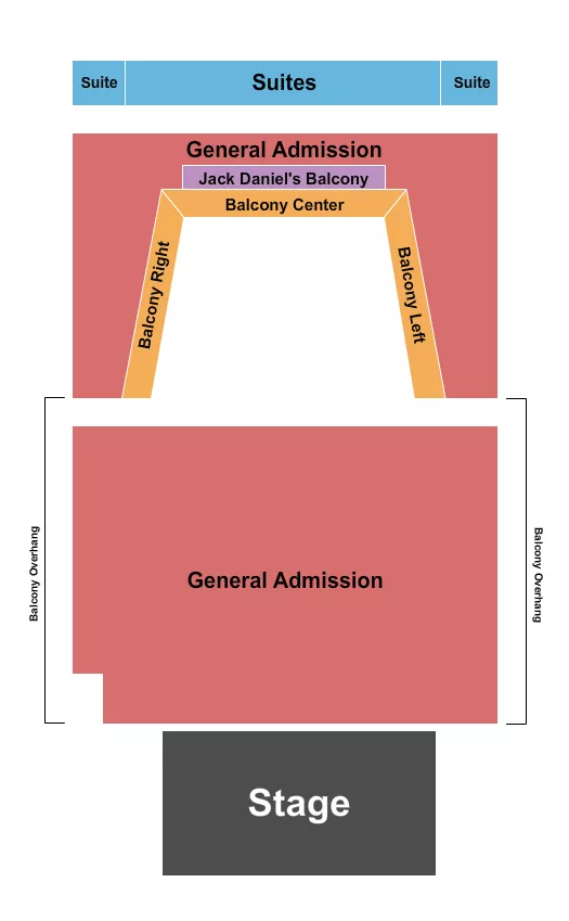 THE SYLVEE WI ENDSTAGE GA 3 Seating Map Seating Chart