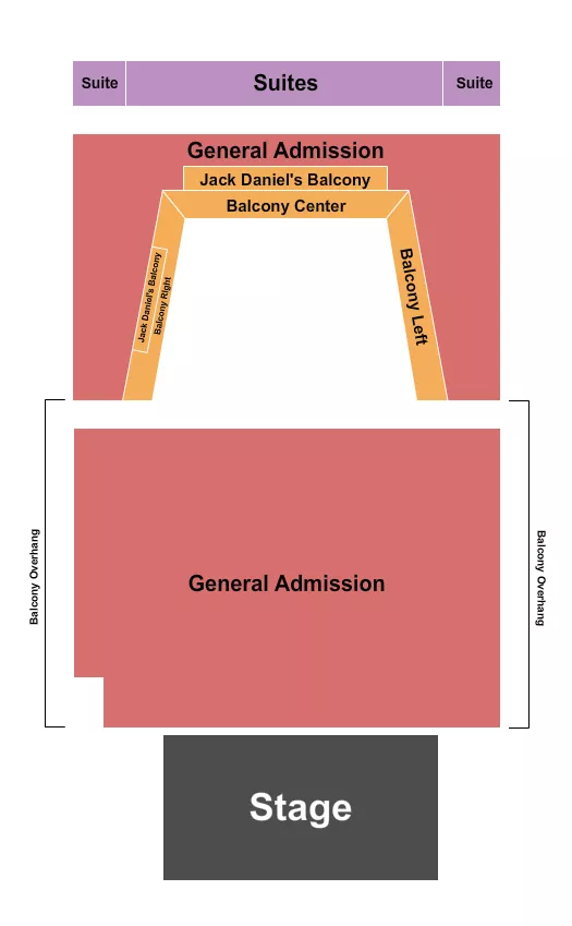 THE SYLVEE WI ENDSTAGE GA 4 Seating Map Seating Chart