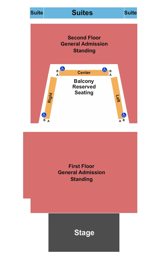 THE SYLVEE WI ENDSTAGE GA 2 Seating Map Seating Chart