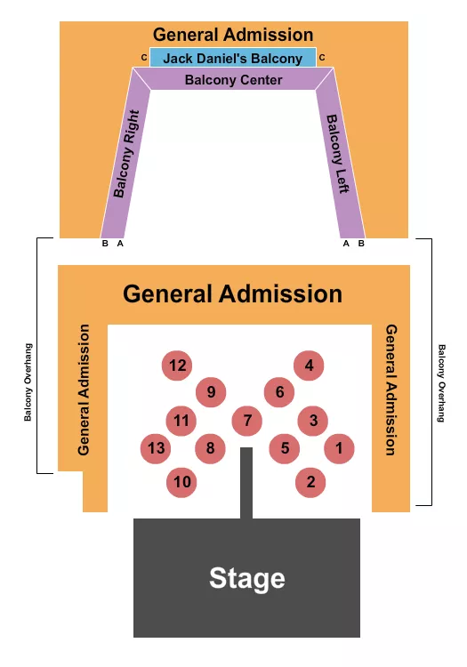 THE SYLVEE WI WISCONSIN DRAG AWARDS Seating Map Seating Chart
