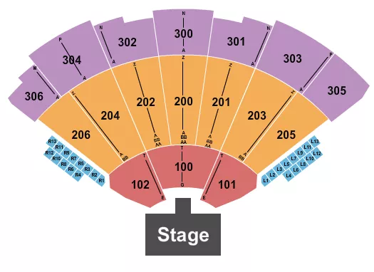 ENDSTAGE CATWALK Seating Map Seating Chart