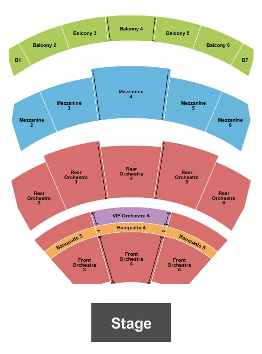 ENDSTAGE 2 Seating Map Seating Chart