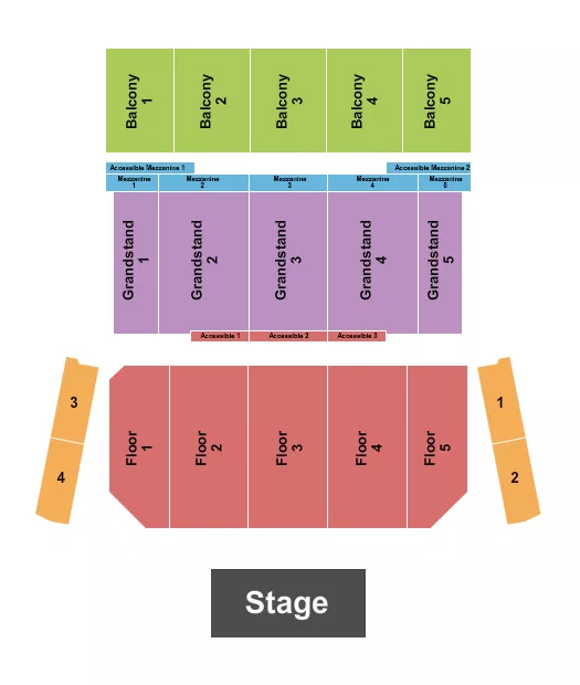 ENDSTAGE Seating Map Seating Chart