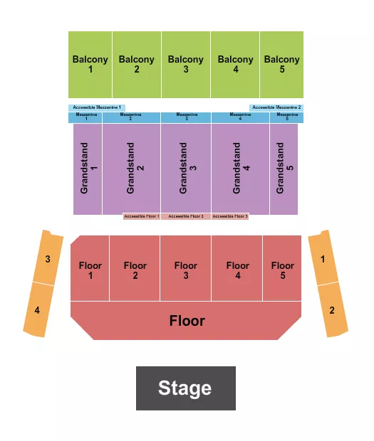 ENDSTAGE GA RSV FLOOR Seating Map Seating Chart