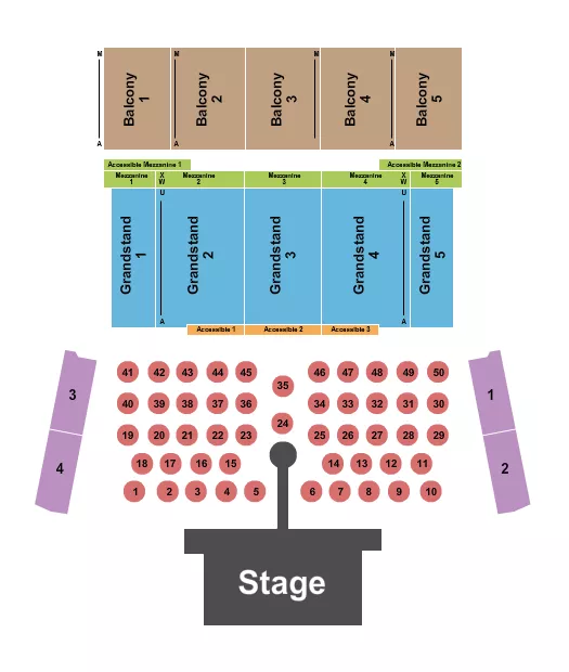 ENDSTAGE TABLES Seating Map Seating Chart