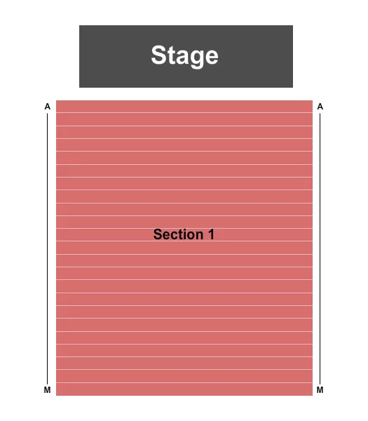 END STAGE Seating Map Seating Chart