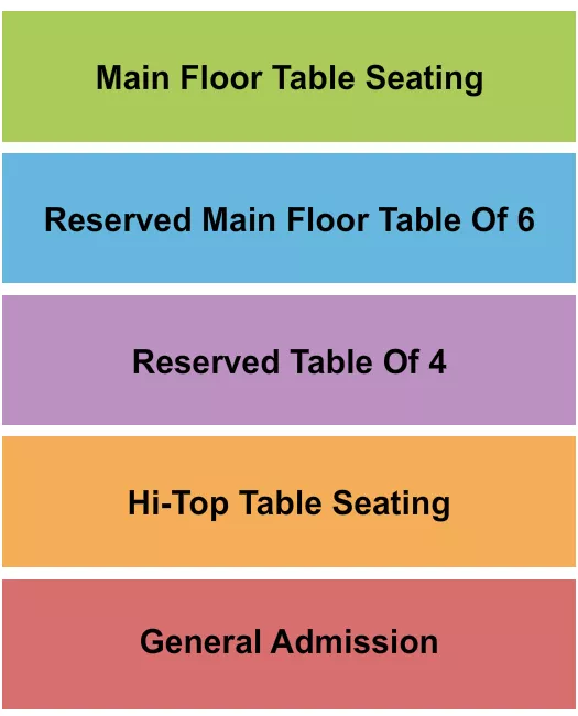 GA TABLES Seating Map Seating Chart