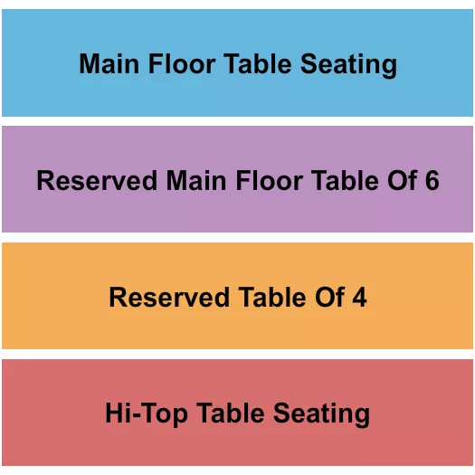 TABLES NO GA Seating Map Seating Chart