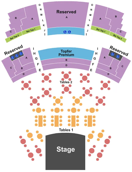 ENDSTAGE TABLES Seating Map Seating Chart