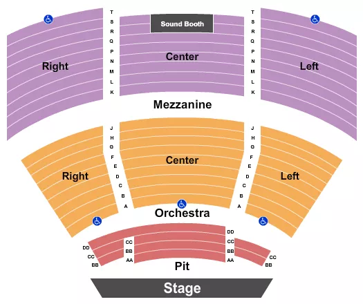 ENDSTAGE Seating Map Seating Chart