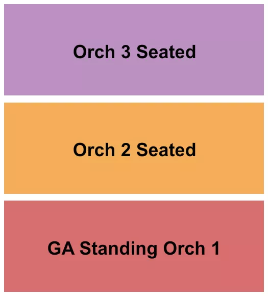 GA ORCH TABLE 2 Seating Map Seating Chart