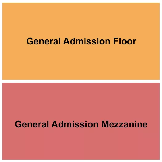 THE VANGUARD OK GA FLOOR GA MEZZ Seating Map Seating Chart
