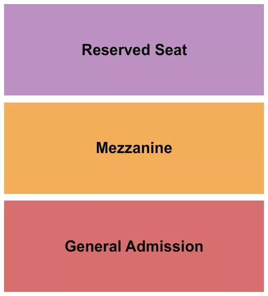 THE VANGUARD OK GA MEZZ RES Seating Map Seating Chart