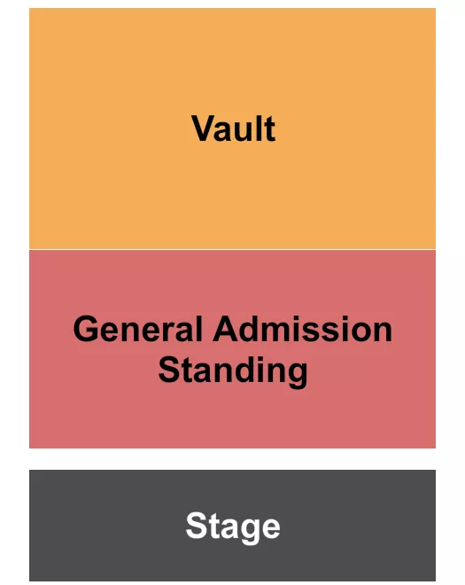 GA VAULT Seating Map Seating Chart