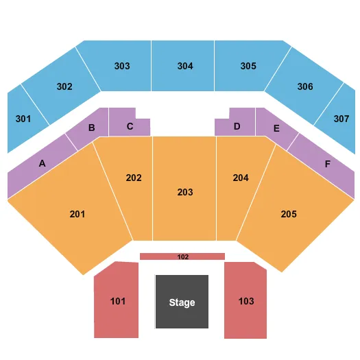 MMA Seating Map Seating Chart