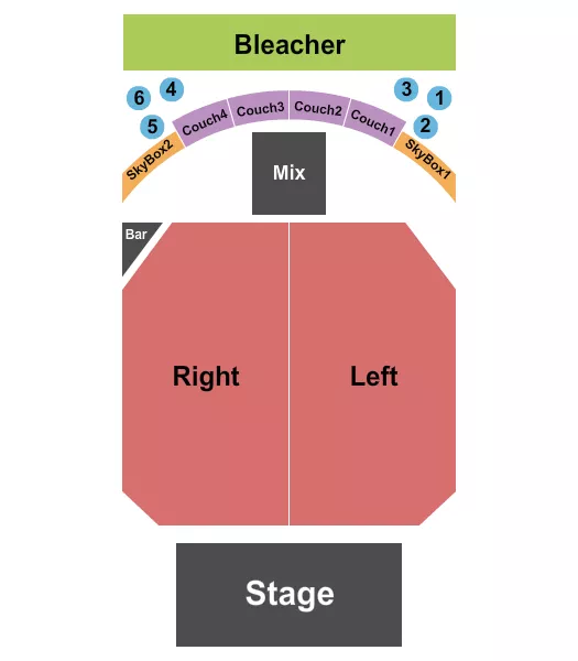 ENDSTAGE RSV Seating Map Seating Chart