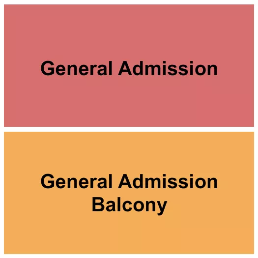 GA GA BALCONY Seating Map Seating Chart