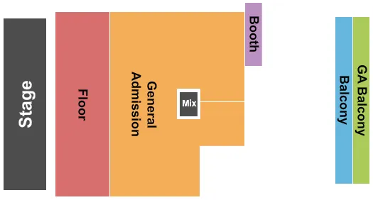 END STAGE Seating Map Seating Chart