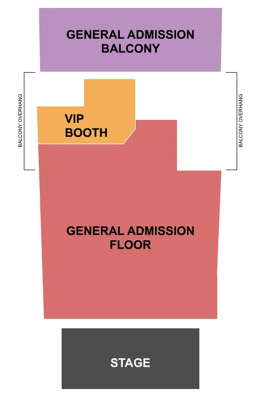 GA FLOOR GA BALC VIP BOOTH Seating Map Seating Chart