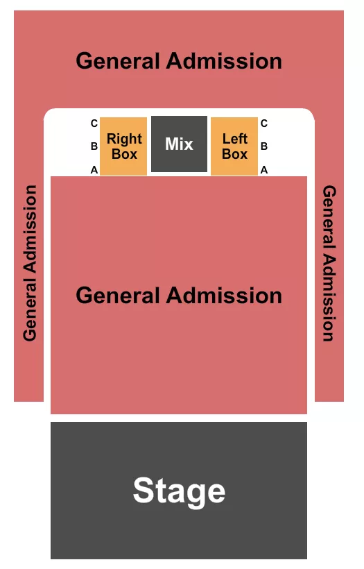GA BOXES Seating Map Seating Chart
