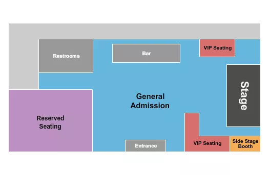 GA RESERVED VIP Seating Map Seating Chart