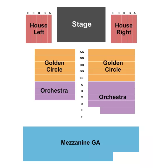 ENDSTAGE 4 Seating Map Seating Chart