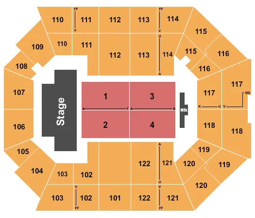NCT 127 Seating Map Seating Chart