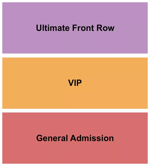 GA VIP FRONT ROW Seating Map Seating Chart