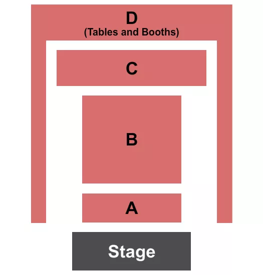 ZONE A C W TABLES BOOTHS Seating Map Seating Chart