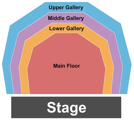 END STAGE Seating Map Seating Chart
