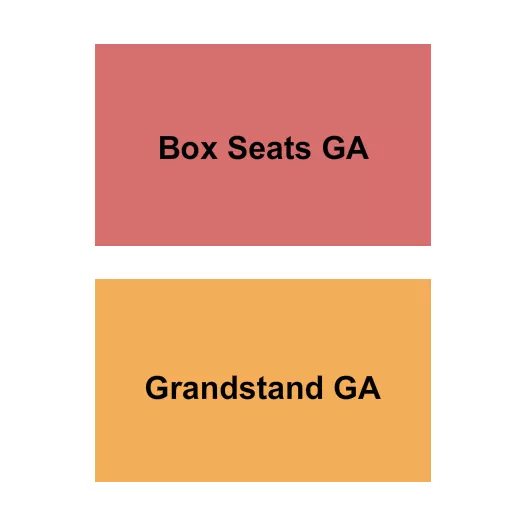 THE YORK FAIRGROUNDS PA GA BOX SEATS GA GRANDSTAND Seating Map Seating Chart