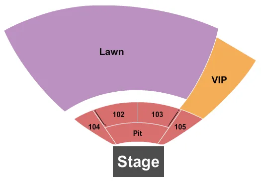 ENDSTAGE PIT Seating Map Seating Chart