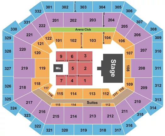 GRUPO FRONTERA Seating Map Seating Chart